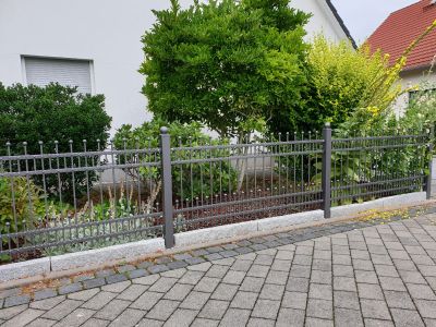 Fence with Decorative Elements