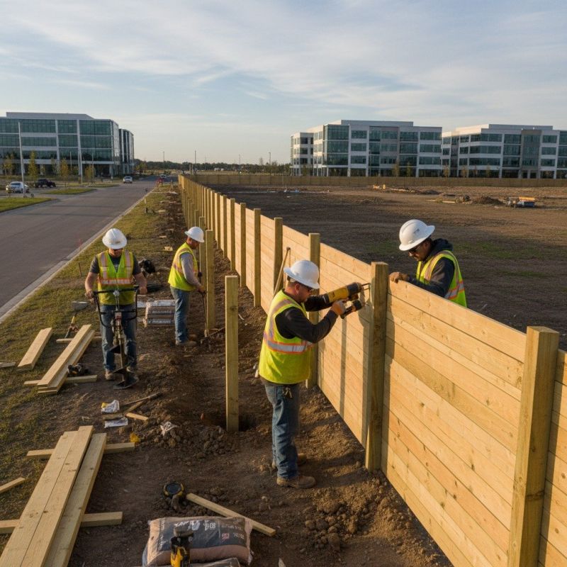 Wood Fence Installation detail